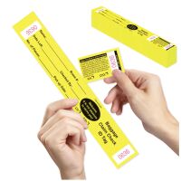 Bag Identification Tags with Transfer Tape - Yellow