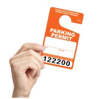 Plastic Parking Permits - Consecutively Numbered