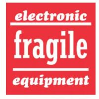 "Electronic Fragile equipment" Label 