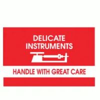 Delicate Instruments Handle With Great Care Label 
