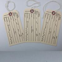 Morgue Toe Tags with String