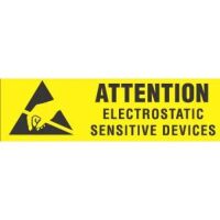 "ATTENTION ELECTROSTATIC" Label