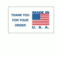 "Thank You For Your Order Made in U.S.A" Label 
