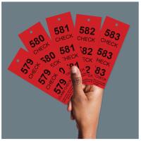 Coat Check Tags