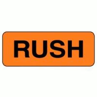 "RUSH" Label 