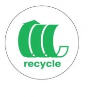 "Green Recycle Arrows" Label