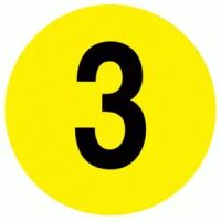 "3" Label