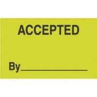"ACCEPTED BY"