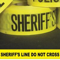Sheriff's Line Do Not Cross Barricade Tape