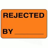 "REJECTED BY" Label 