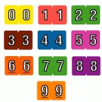 91400 Colwell® Compatible Numerical Tabs