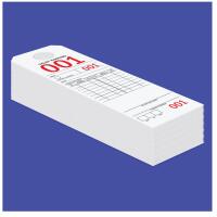 Parking & Claim Check Tags, White, 9 1/2\