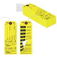 Yellow Bag Identification Tags, Manifold Construction with 8 Labels