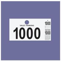 Parking-Valet & Claim Check Tags, White, 9 1/2\
