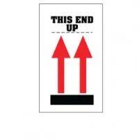 "THIS END UP" Wrap Around Label  