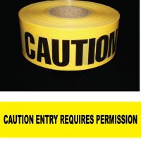 Caution Entry Requires Permission Tape