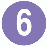 "6" Label