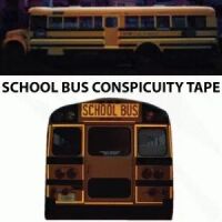 School Bus Conspicuity Tapes, Yellow 