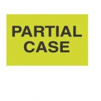 "PARTIAL CASE" Label 