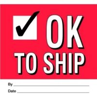 "OK TO SHIP"