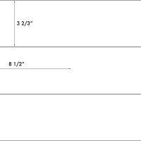 8 1/2" x 3.667"