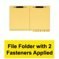 Undercut File Folders with Fasteners