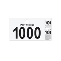 Parking-Valet & Claim Check Tags, White, 9 1/2\