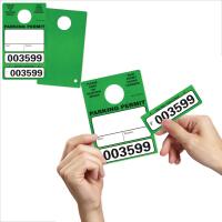 Paper Parking Permit Hang Tags - Available In Different Colors