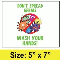 Don't Spread Germs Labels