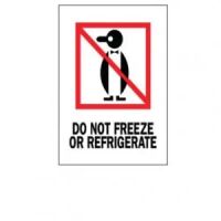 "Do Not Freeze or Refrigerate" Label 