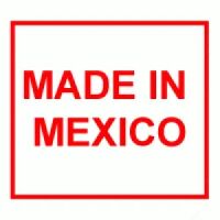 "MADE IN MEXICO" Rectangle Label
