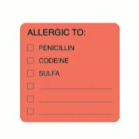 ALLERGY Alert Labels