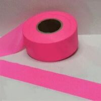 Flagging Tape Fluorescent Pink Color, Vinyl