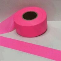 Flagging Tape Fluorescent Pink Color, Vinyl