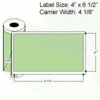4"x6.5" Thermal Transfer Labels on Rolls, No Perf