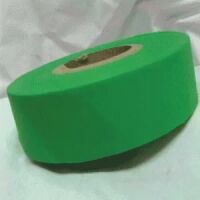 Flagging Tape Fluorescent Green Color, Vinyl