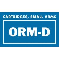 "Cartridges, Small Arms ORM-D" Label  