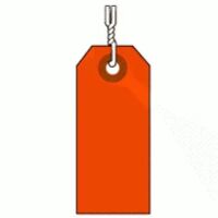 #1 Fluorescent Pre-Wired Tags (2 3/4\