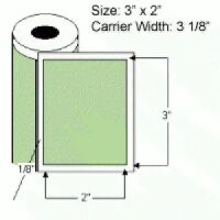 3"x2" Thermal Transfer Labels on Rolls, Perf  