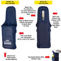 Brown Colored Tag Holder