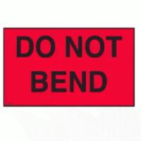 "Do Not Bend" Label 