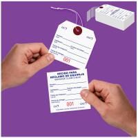 English & Spanish Baggage Claim Tag