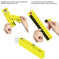Yellow Bag Identification Tags, Manifold Construction with 12 Labels