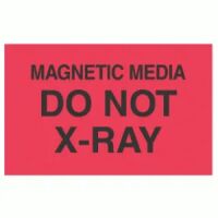 "MAGNETIC MEDIA DO NOT X-RAY" Label 