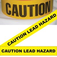 Caution Lead Hazard Tape, Fl. Yellow
