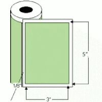 5" x 3" Thermal Transfer Labels on Rolls, Perf 