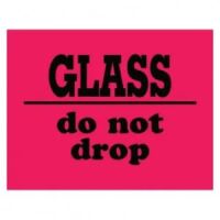 "GLASS Do Not Drop" Label 