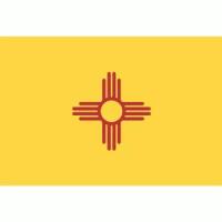 New Mexico Flag with Pole Hem