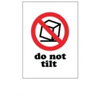 "Do Not Tilt" Label  