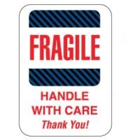 "FRAGILE HANDLE WITH CARE Thank You!" Label 